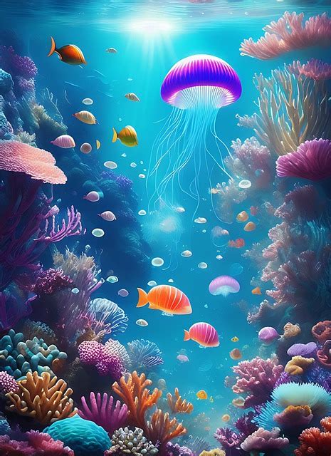 Download Ai Generated Underwater Sea Royalty Free Stock Illustration