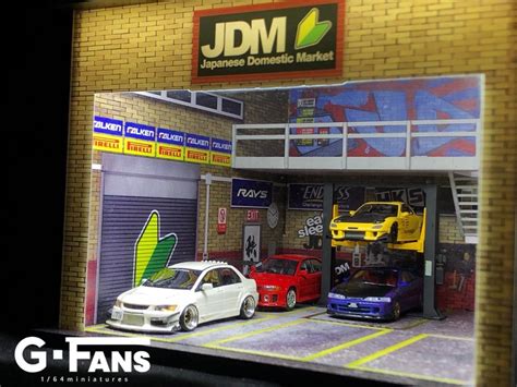 G Fans Garage Diorama With Led Jdm Theme Gfans Hobbies Toys