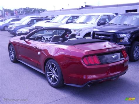 Ruby Red Metallic Ford Mustang Ecoboost Premium Convertible