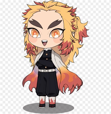 Rengoku Kimetsu No Yaiba Chibi PNG Transparent With Clear Background ID ...