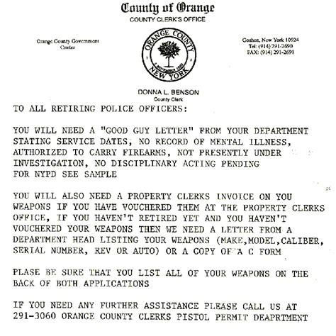 Police Officer Sample Retirement Letter