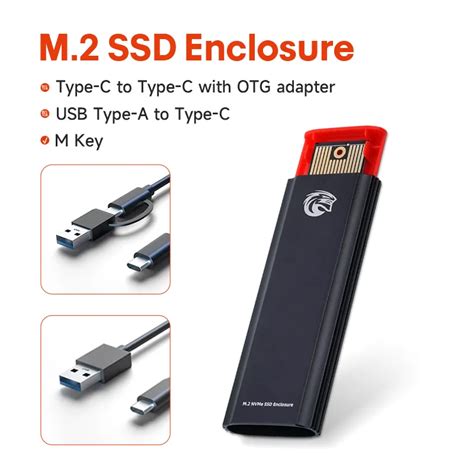 KingSpec Bo Tier SSD M2 NVMe 10Gbps Bo Tier HDD M 2 NMVe SSD Vers USB