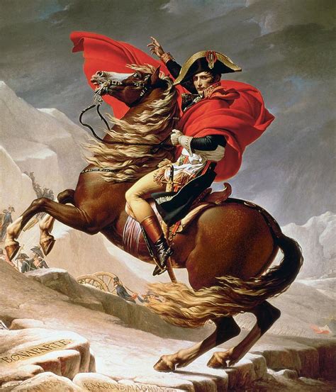 napoleon crossing  alps  jacques louis david zivopis napoleon