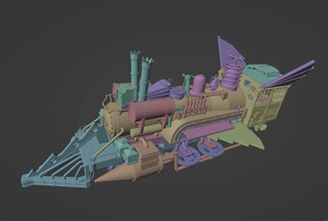 Back To The Future Jules Verne Time Train 3d Model 3d Printable