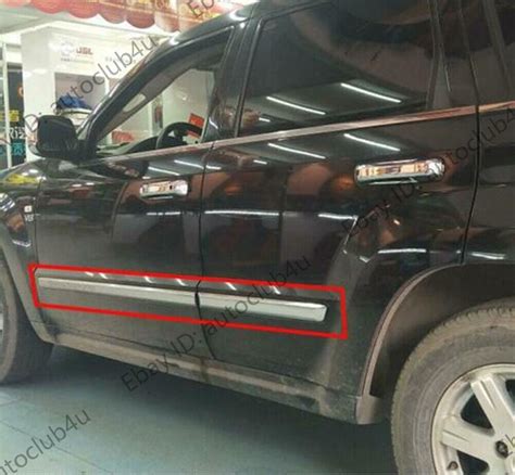 Abs Chrome Body Door Side Molding Trim Garnish For Jeep Grand Cherokee