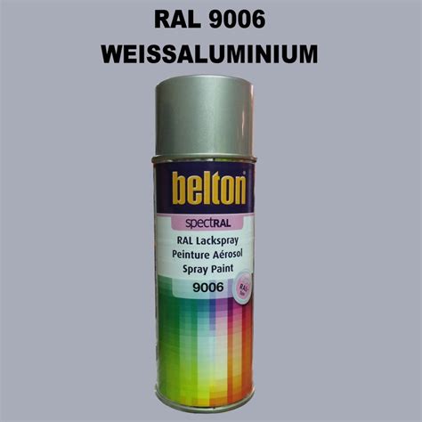 1 Stück Belton RAL 9006 Weißaluminium Spraydose 400ml Glänzend 7 59