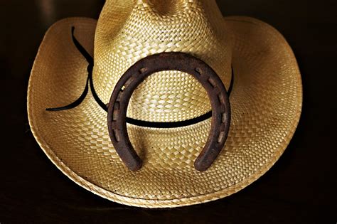 Cowboy Hat And Horseshoe Free Stock Photo Public Domain Pictures