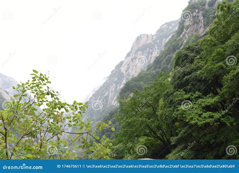 Mount Hua stock image. Image of famous, huangwei, shaanxiprovince ...