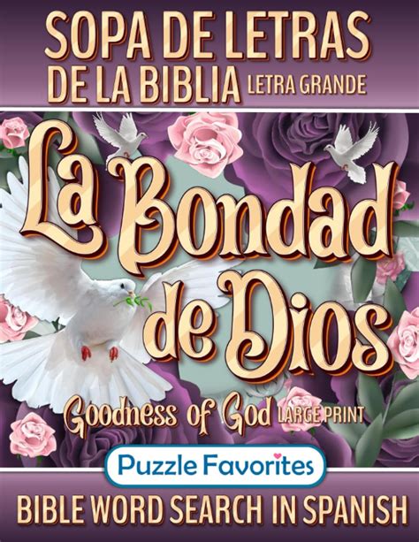 Buy La Bondad De Dios Sopa De Letras De La Biblia Letra Grande Inspirational Bible Word