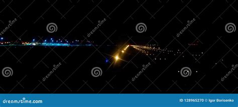 Landing Lights Of Aircraft Carrier Stock Image | CartoonDealer.com ...