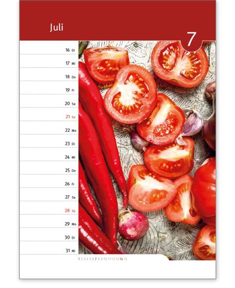 Rezepte Kalender 2025 Ohne Branchenlogo