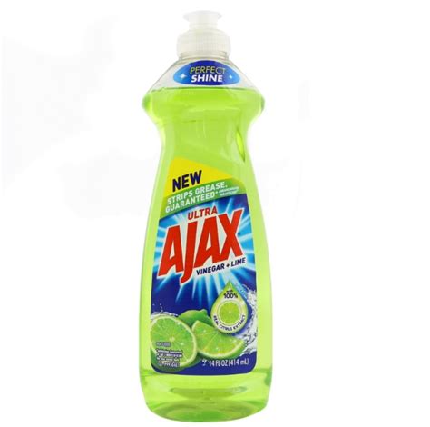 Ajax Liquid Dish Soap Ultra Vinegar Lime 14 Oz Pack Of 2 Walmart