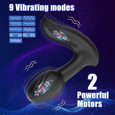 Portable 9 Modes Vibration Cordless Electric Body Prostate Stimulator Full Body Massager