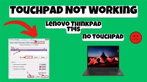 How To Solve Touchpad Not Working Problem Lenovo Thinkpad T14s Youtube