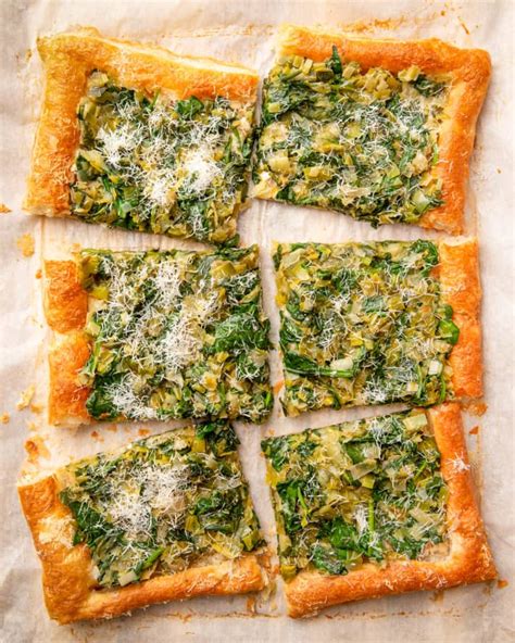 Caramelized Leek Spinach And Goat Cheese Tart Recipe Kitchn