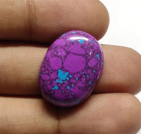 Natural Purple Turquoise Gemstonepurple Turquoise Etsy