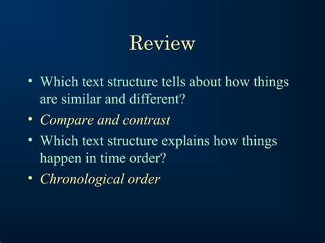 Understanding Text Structure Powerpoint Ppt