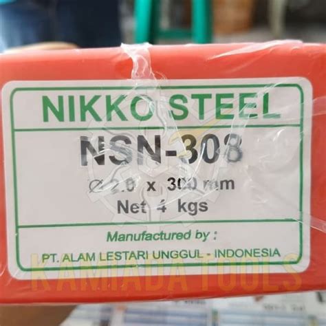 Jual NIKKO STEEL WELDING ELECTRODES KAWAT LAS STAINLESS STEEL NSN 308