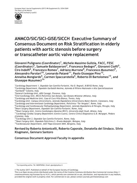 Pdf Anmcosicsici Gisesicch Executive Summary Of Consensus Document