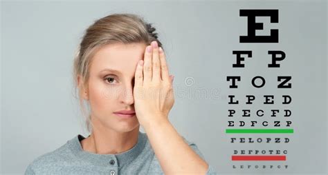 Eye Test. Eyesight Vision Exam Chart Stock Photo - Image of health ...