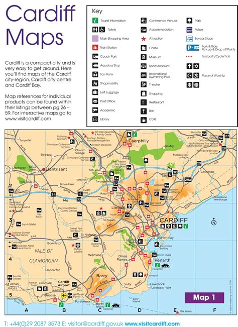 Cardiff area map - Ontheworldmap.com