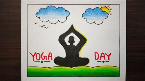 International Yoga Day Drawing Yoga Day Poster Drawing Yoga Day