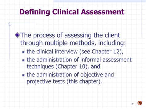 Ppt Chapter 9 Clinical Assessment Powerpoint Presentation Free