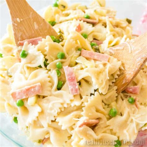 Creamy Ham Cheese Pasta Salad Real Housemoms