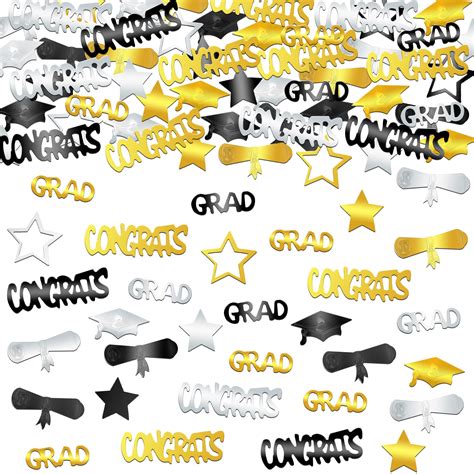 Buy Katchon Black And Gold Graduation Confetti Pack Of