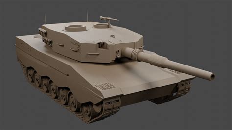 Leopard 2a7 Free 3d Model Cgtrader