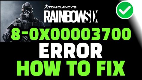 How To Fix R6 Stuck On Creating Squad Rainbow Six Siege Error Code 8