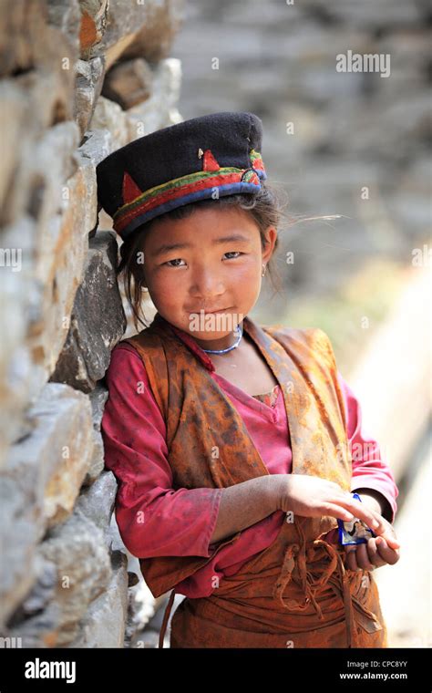 Nepali Tamang Rural Girl Stock Photo Alamy