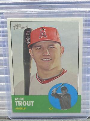 2012 Topps Heritage Mike Trout 207 Los Angeles Angels EBay