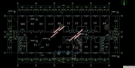 六层3700平米框架结构酒店宾馆设计建筑图结构图总平面图土木工程