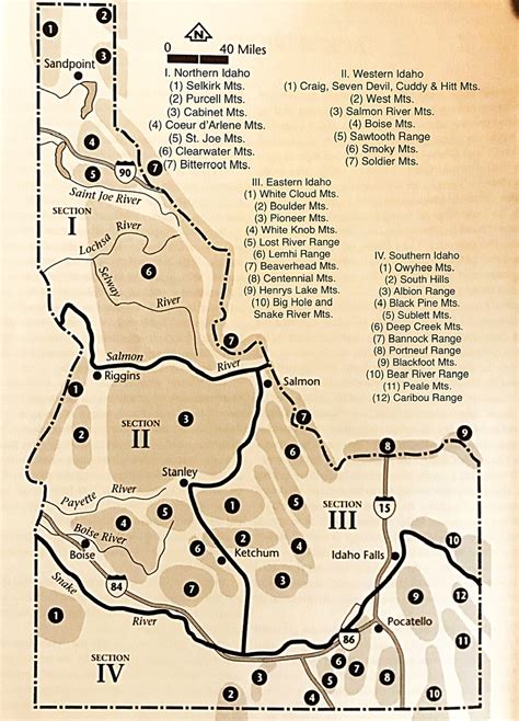 Mountain Ranges In Idaho Map – Interactive Map