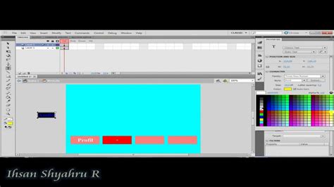 Adobe Flash Tutorial Tutorial Membuat Tombol Interaktif Menggunakan
