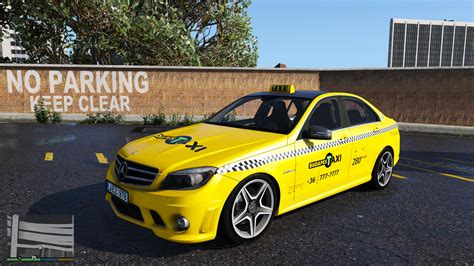 Mercedes Benz C63 AMG Hungarian Taxi GTA5 Mods