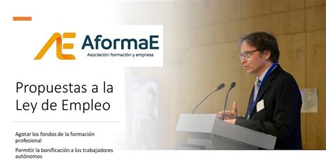 AformaE propone que los fondos de la cuota de formación de los