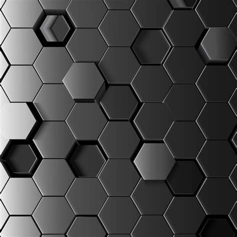 Fondo Hexagonal Abstracto Vector Premium