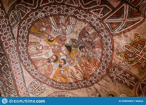 Tigray Ethiopia March Wall Paintings In Abuna Yemata Guh