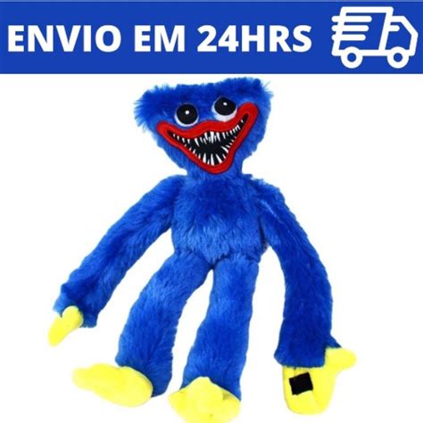 Boneco Azul Huggy Wuggy Kissy Missy Poppy Playtime Pel Cia Cm Pronta