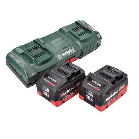 Metabo Set De Batteries 18v 2x Batteries 100ah Lihd Chargeur