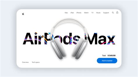 Airpods Max Landing Page Ui Figma