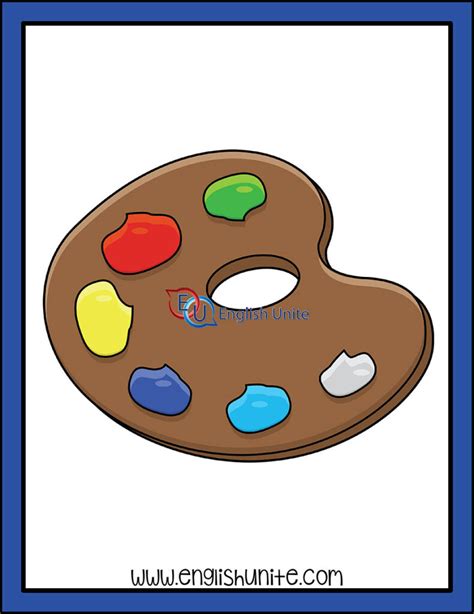 english unite red words color paint