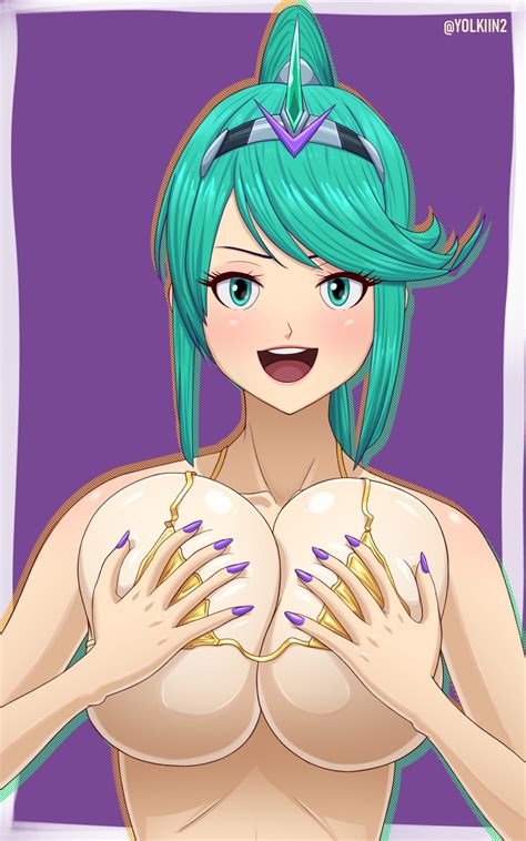 Comm Pneuma Wearing Gold Bikini By Yolkiin Hentai Foundry