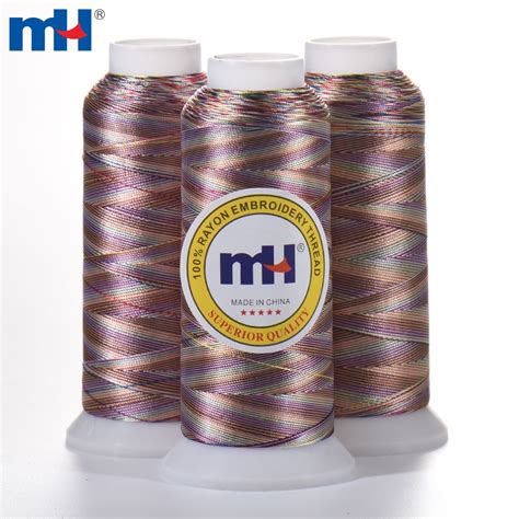 120d2 70g Variegated Viscose Rayon Embroidery Threads