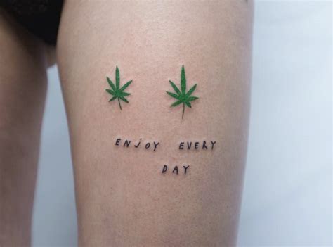 Simple Weed Tattoo