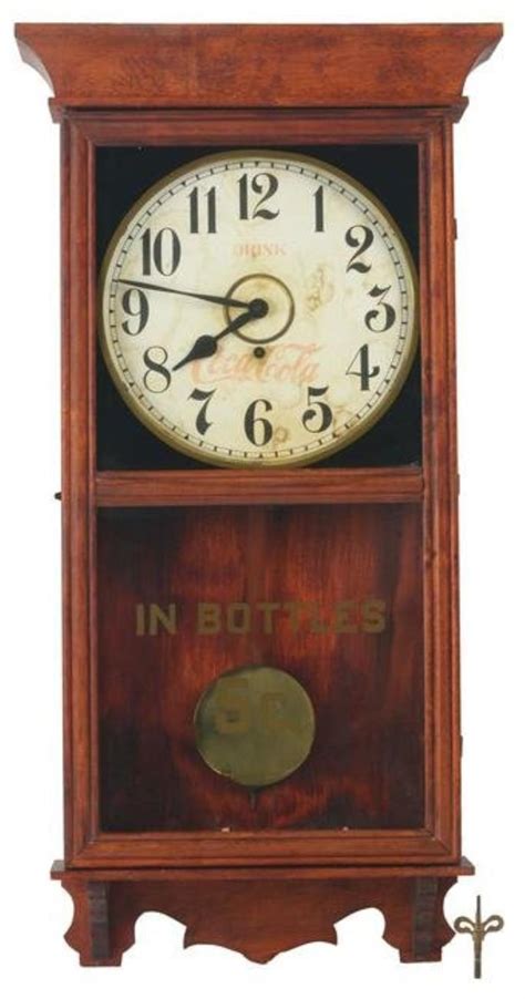 Coca Cola Wooden Regulator Clock Value Price Guide