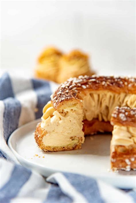 Paris Brest Recipe With Praline Mousseline Cream The Flavor Bender