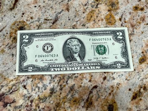 2009 2 Dollar Bill Fancy Serial Number Rare and Highly - Etsy